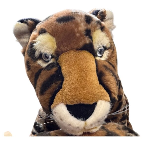 Leopard Mom & Baby Plush Fine Toy Large Leopard And Baby Plush Animals Stuffed - Picture 7 of 10